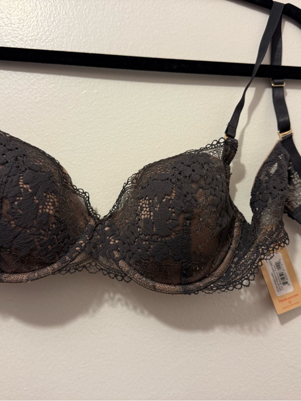 ThirdLove Dark Charcoal Lace Underwire Bra